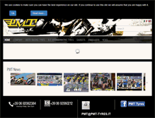 Tablet Screenshot of pmt-tyres.it